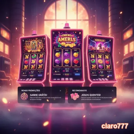 Ilustração de Explore ofertas VIP e slots na claro777