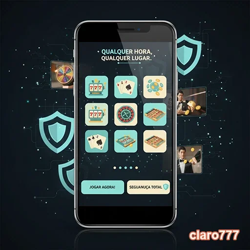 Ilustração de Acesse o cassino online claro777 com velocidade e segurança